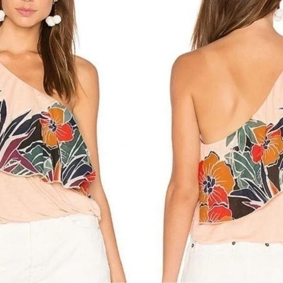 NWT Free People Annka Bubble One Shoulder Top - Picture 4 of 8